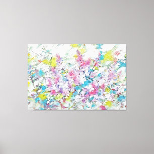 *~* TV2 Abstrakt Lilac Art Stretched Kanvastryck