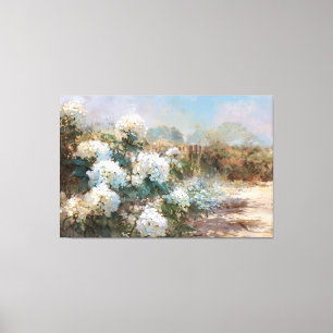 *~* TV2 Art Beach Hydrangea-Kanvastryck Canvastryck