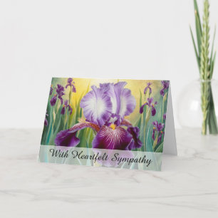 *~* TV2 IRIS FLOWERS Sympathy Kärlek Light Kort
