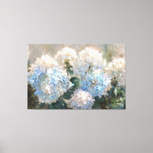 *~* TV2 Rosa Blue Hydrangea Kanvastryck