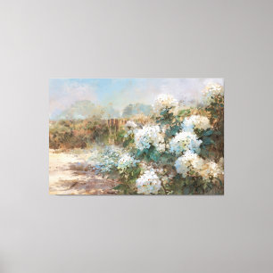 *~* TV2 Sand Beach Hydrangea art Kanvastryck