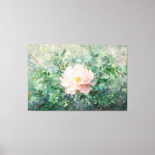 *~* TV2 Single Peony Stretched Kanvastryck