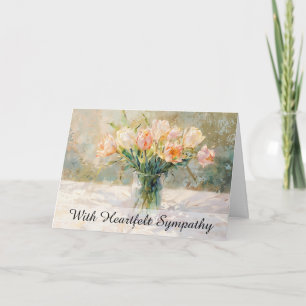 *~* TV2 Stilla Tulips Vas Sympathy Kärlek Light Kort