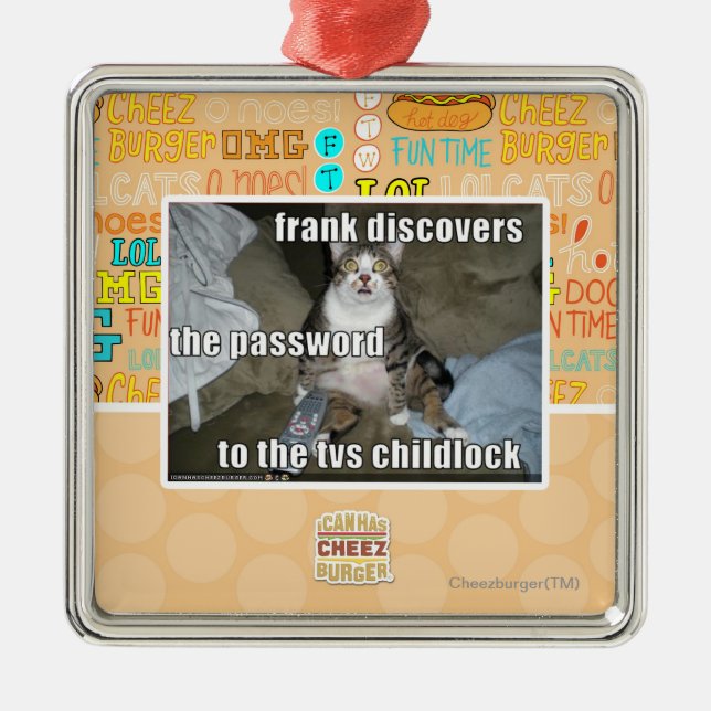 TV Childlock Julgransprydnad Metall (Framsidan)