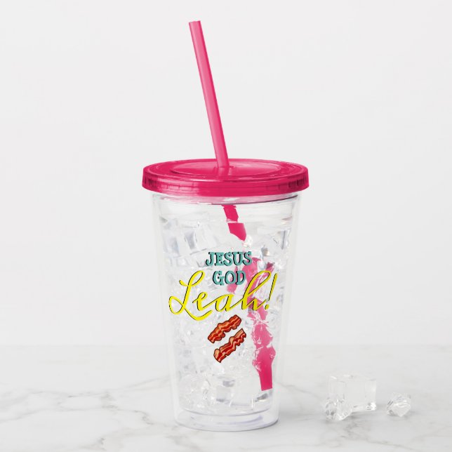 Tv-citat "Leah" Take Away Mugg (Framsida Ice)