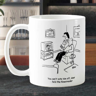 Tv- eller TV-spel Visa röstning Kaffemugg
