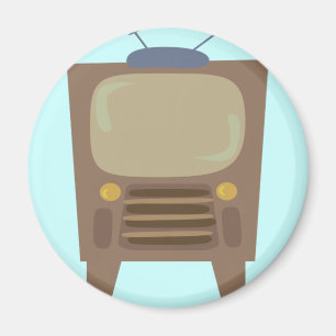 TV för 50-talstilvintage Magnet