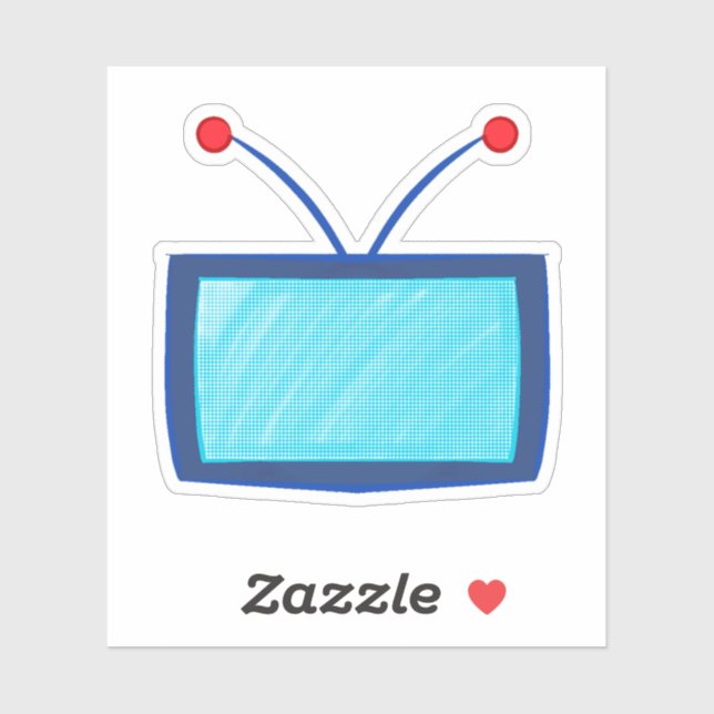 TV-huvudman Klistermärken (Ark)