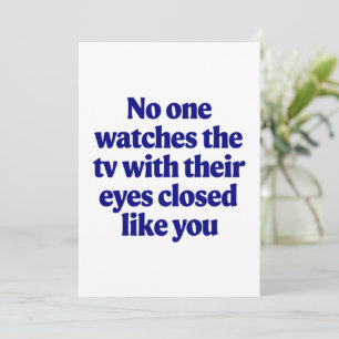 TV Joke Fars dag Pappa Joke Make Gift Inbjudningar