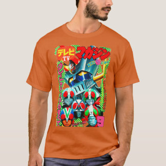TV Magazine Underbar Mazinger Kamen Rider 1970-tal T Shirt