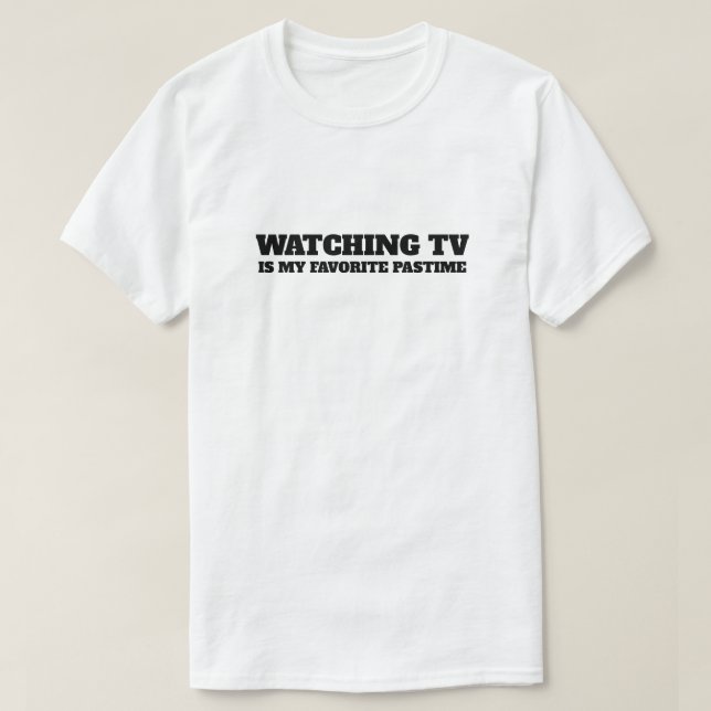 TV My Favorite Pastime T Shirt (Design framsida)