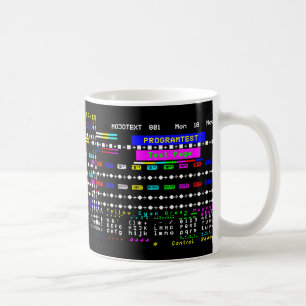 Tv Nostalgia 1980s Teletext Test Page Kaffemugg