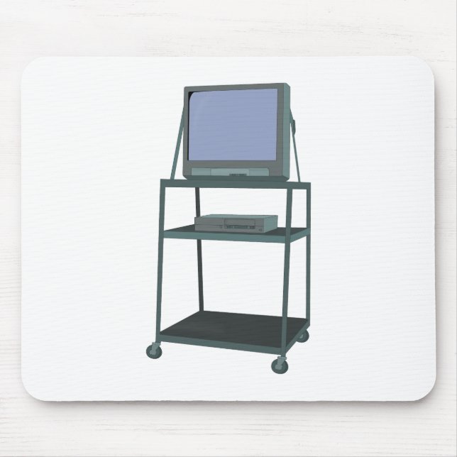 TV och VCR-cart Classroom 80s 90-tal Funny School Musmatta (Framsidan)
