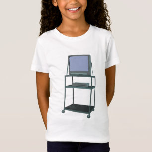 TV och VCR-cart Classroom 80s 90-tal Funny School T Shirt