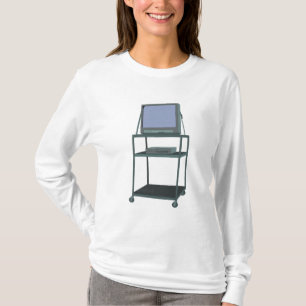TV och VCR-cart Classroom 80s 90-tal Funny School T Shirt