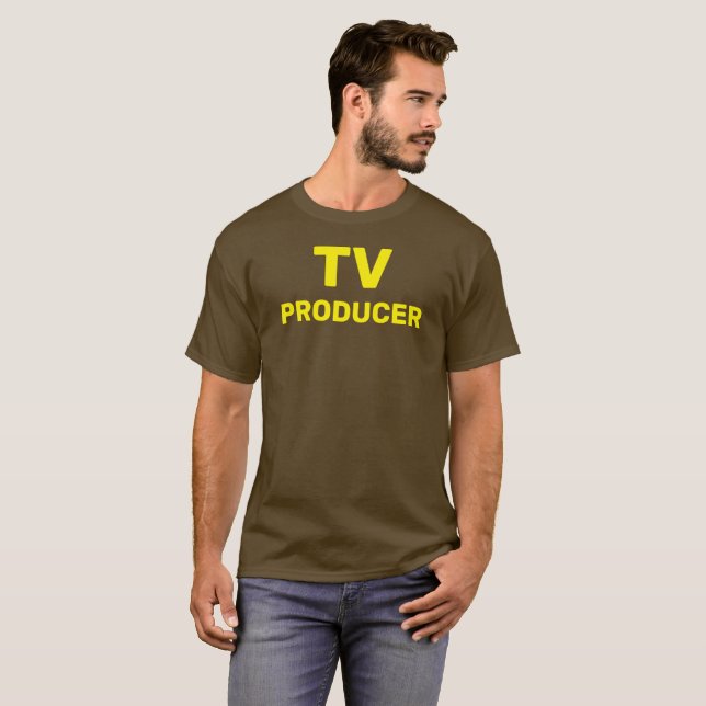 TV-PRODUCENT T SHIRT (Hel framsida)