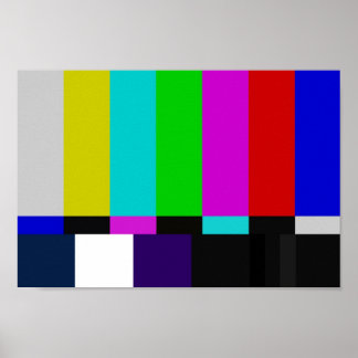 TV pub färg test Poster