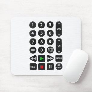 TV Remote med VCR-knapp Musmatta