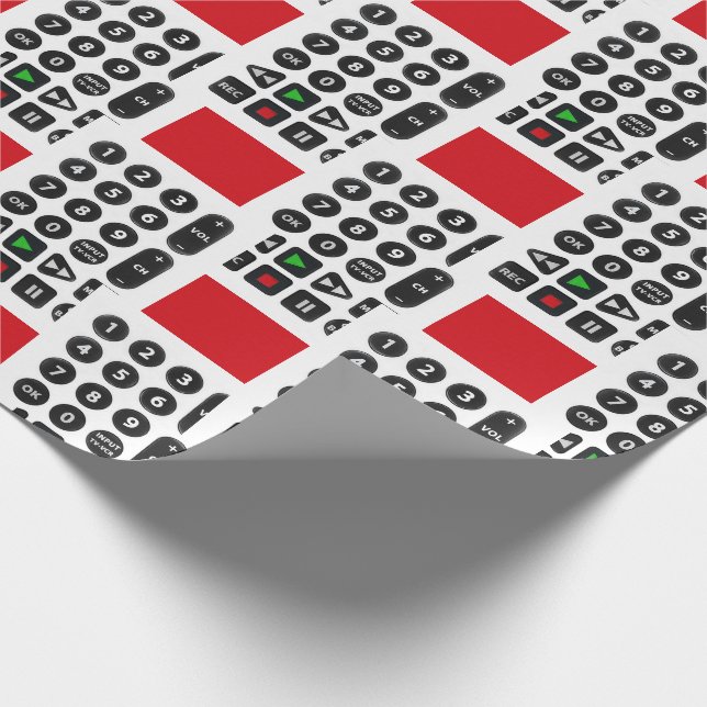 TV Remote med VCR-knapp Presentpapper (Hörn)