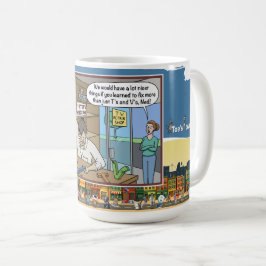 TV-reparatör | Absurd ordlek Humor Klassiker Kaffemugg