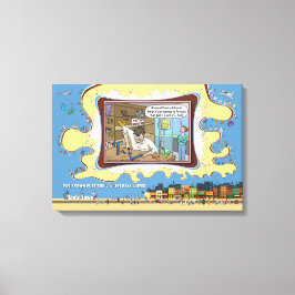 TV-reparatör | Absurd ordvitsighumor 24x16 Canvastryck