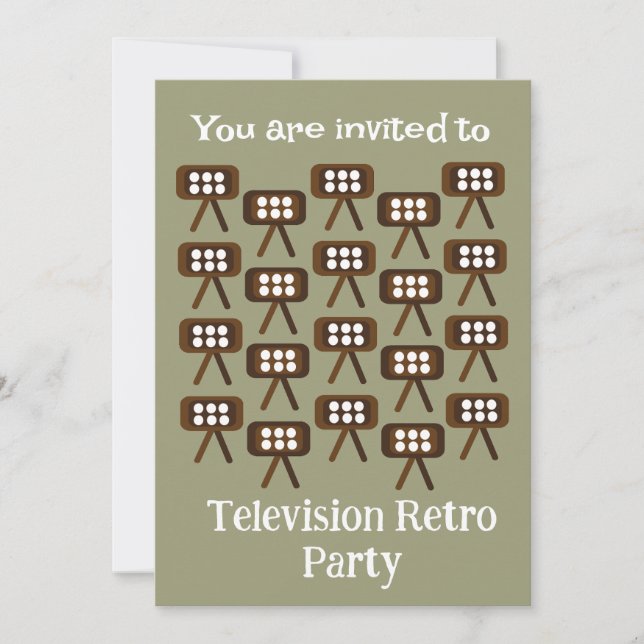 TV Retrofest Inbjudningar (Framsida)
