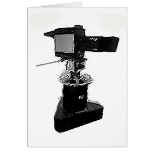 TV-sändningTVkamera från 70-tal eller 80-tal Hälsningskort