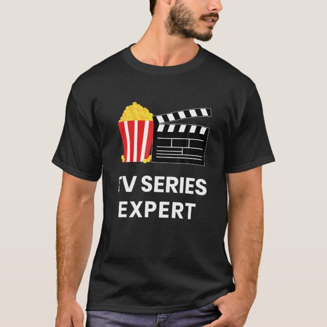 TV-show Binge Watch Tv Series Expert Food T Shirt (Framsida)