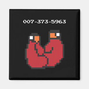 TV-Spel 90s 45s Koder Roligt Present Magnet