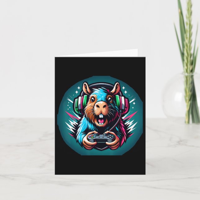 Tv-Spel Capybara Gaming  Kort (Framsida)