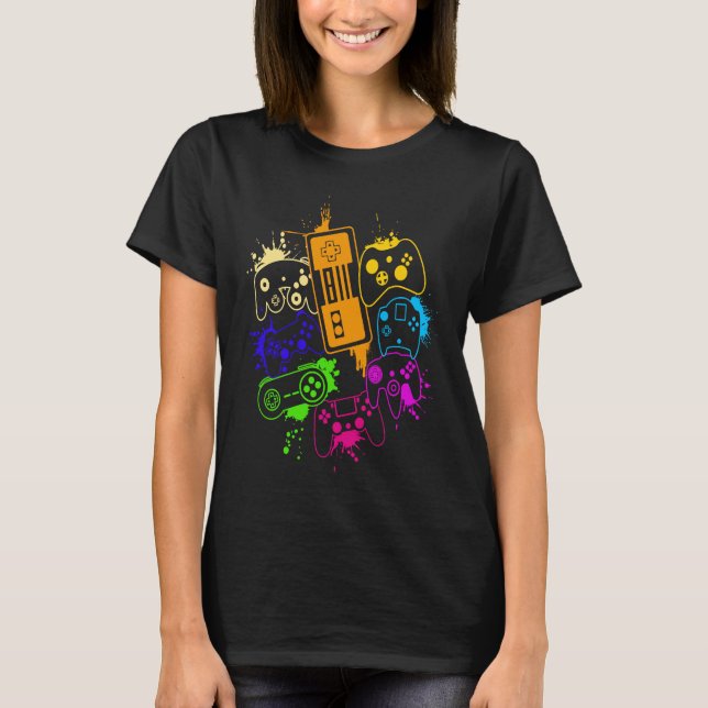 TV-spel  Cool Gamer T Shirt (Framsida)