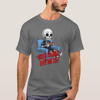 Tv-spel ger mig liv pojkflicka familj t shirt