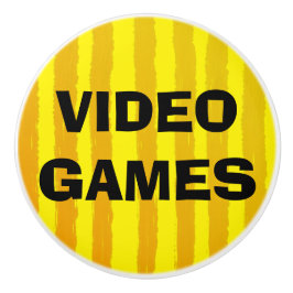 Tv-Spel Gula Orange Ränder Knopp