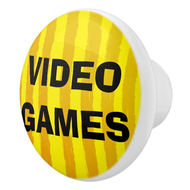 Tv-Spel Gula Orange Ränder Knopp (Höger)