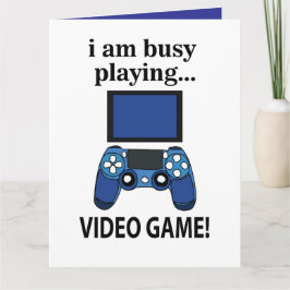 TV-spel jag är upptagen med att spela TV-spel Kort