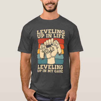 Tv-Spel Nivå familj rolig T Shirt