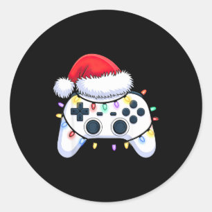 TV-spelkontroll Jul Santa Hatt Spelare Bo Runt Klistermärke