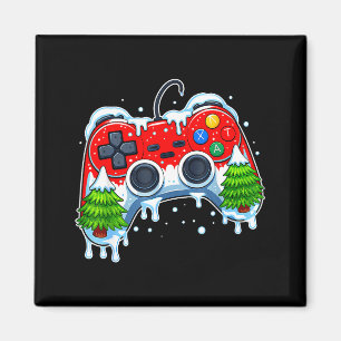 TV-spelskontroll Christmas Santa hatt Gamer Bo Magnet