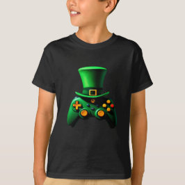 TV-spelskontroll Spelande Irländska Pojkar ST.Patr T Shirt