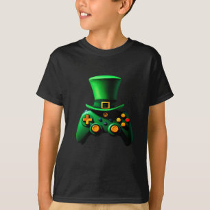 TV-spelskontroll Spelande Irländska Pojkar ST.Patr T Shirt