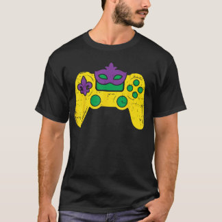 TV-spelskontroll Spelare ESport Mardi Gras Pojke T Shirt