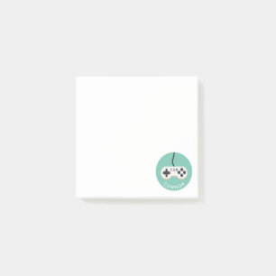 TV-spelskontroll Spelare Monogram Barn Post-it Block