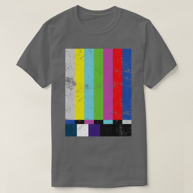 TV-test Linjer T Shirt (Design framsida)