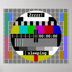Tv-testkortets stängning poster