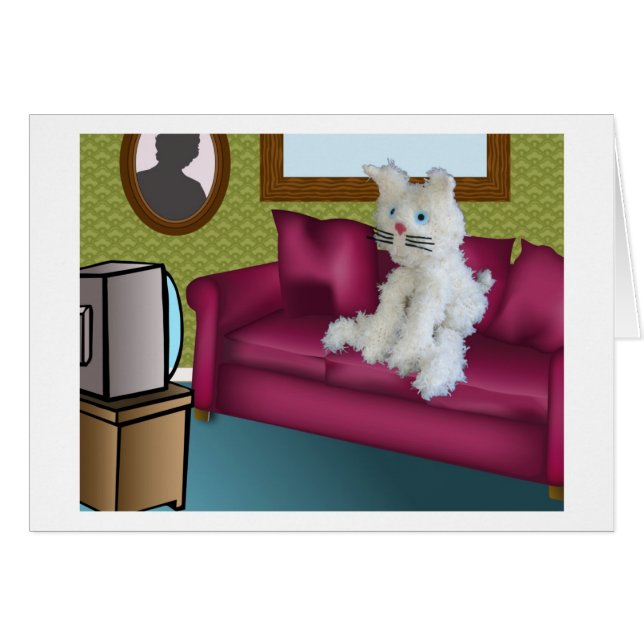 TV Time Hälsningskort (Framsidan Horizontal)