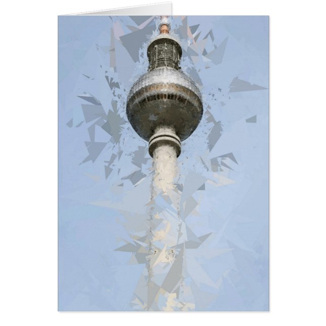 TV-torn Berlin Hälsningskort (Framsidan)