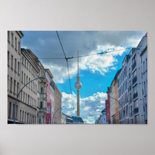 TV-torn, Berlin, Tyskland Poster