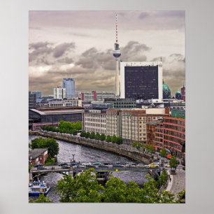Tv Torn (Fernsehturm), Berlin, Panoramic (TV11pst) Poster
