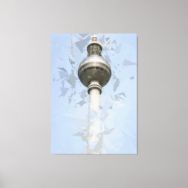 TV Torn Fernsehturm Berlin, Tyskland Canvastryck (Framsida)