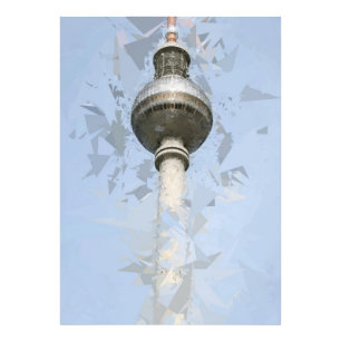 TV-torn Fernsehturm Berlin, Tyskland Fototryck